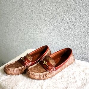 Coach Crosby Loafers Women Moccasin Shoes  Comfortable Casual